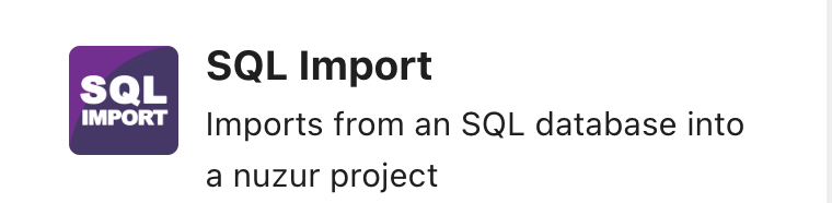 Importing existing schemas