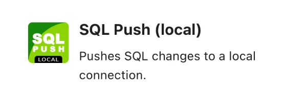 SQL Push (local)