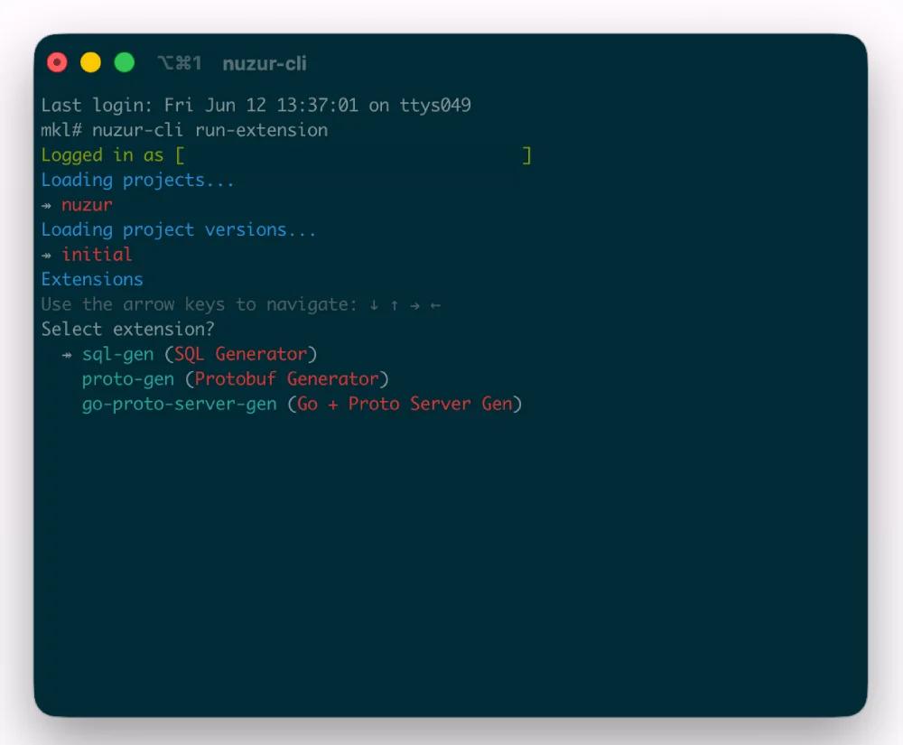 Code generation screenshot 0