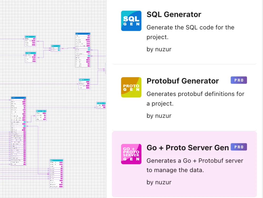 Code generation screenshot 1